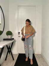 Load image into Gallery viewer, Distressed Girlfriend Jeans